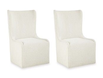Radkin - Dining Upholstered Wingback Side Chair (Set of 2) - Off White
