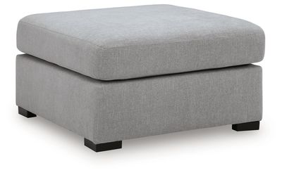 Lakepoint - Oversized Accent Ottoman - Nickel