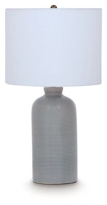 Wimlow - Ceramic Table Lamp - Gray Blue
