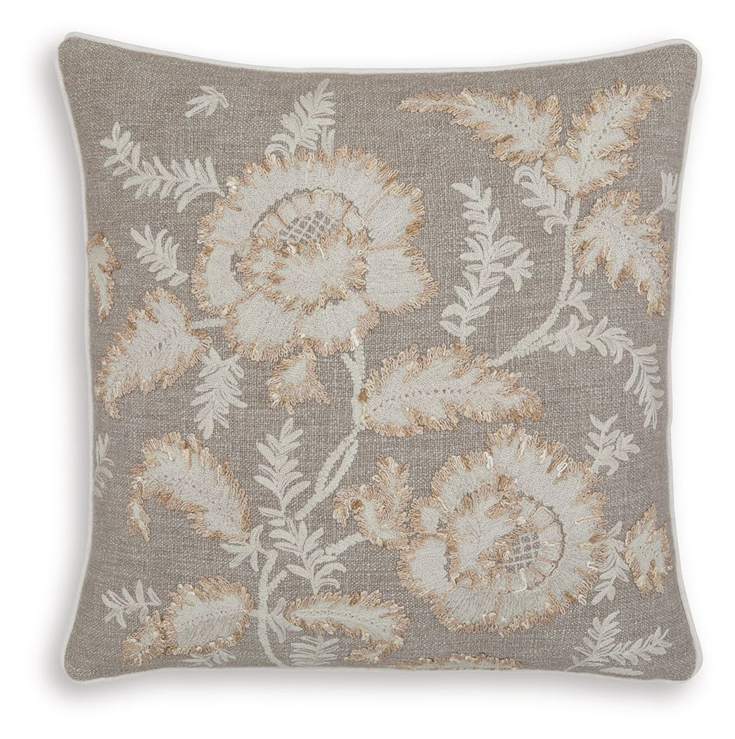 Viveka - Pillow (Set of 4) - Brown / Beige - Beige / 4 Pieces