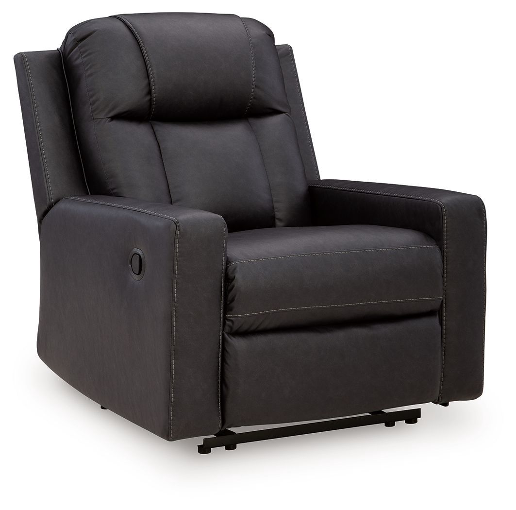 Mackmenville - Zero Wall Recliner - Carbon - Black