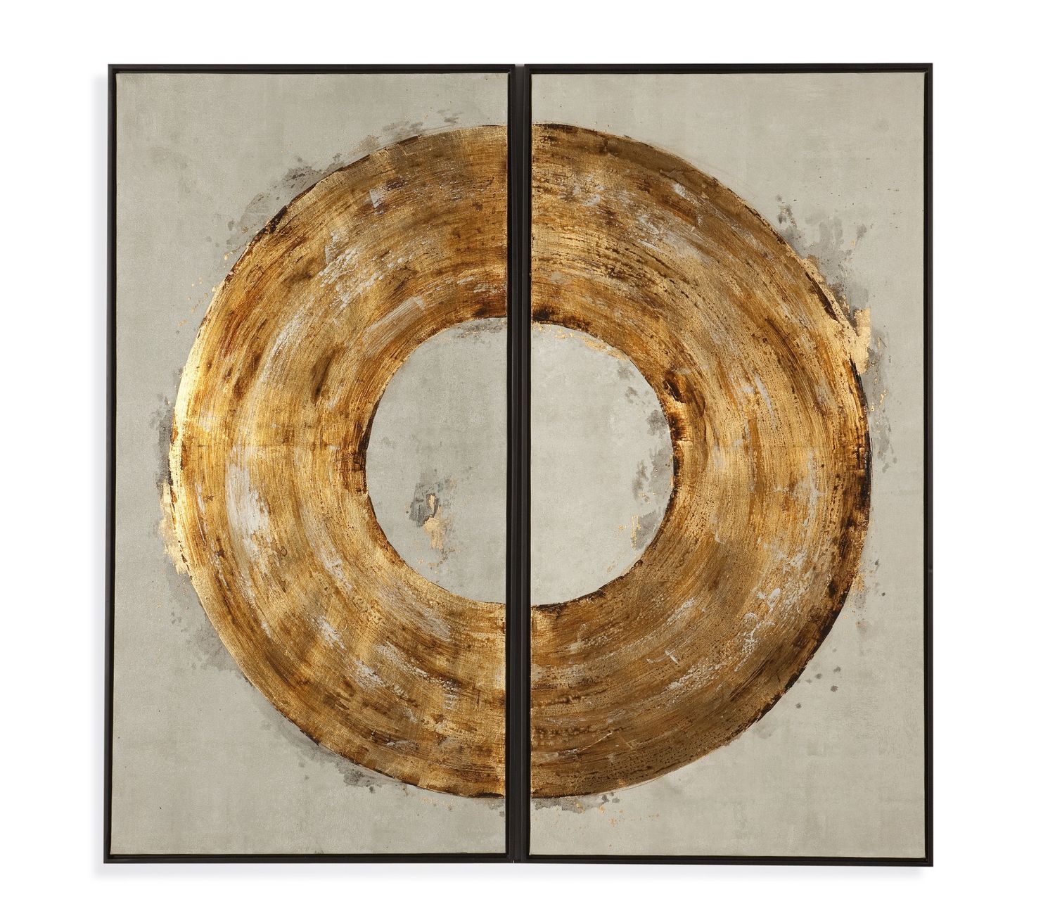 Ring Of Fire Canvas Art - Gold