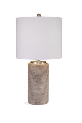Lakeland - Table Lamp - Light Brown / White