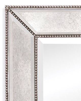 Beaded - Floor Mirror - Silver