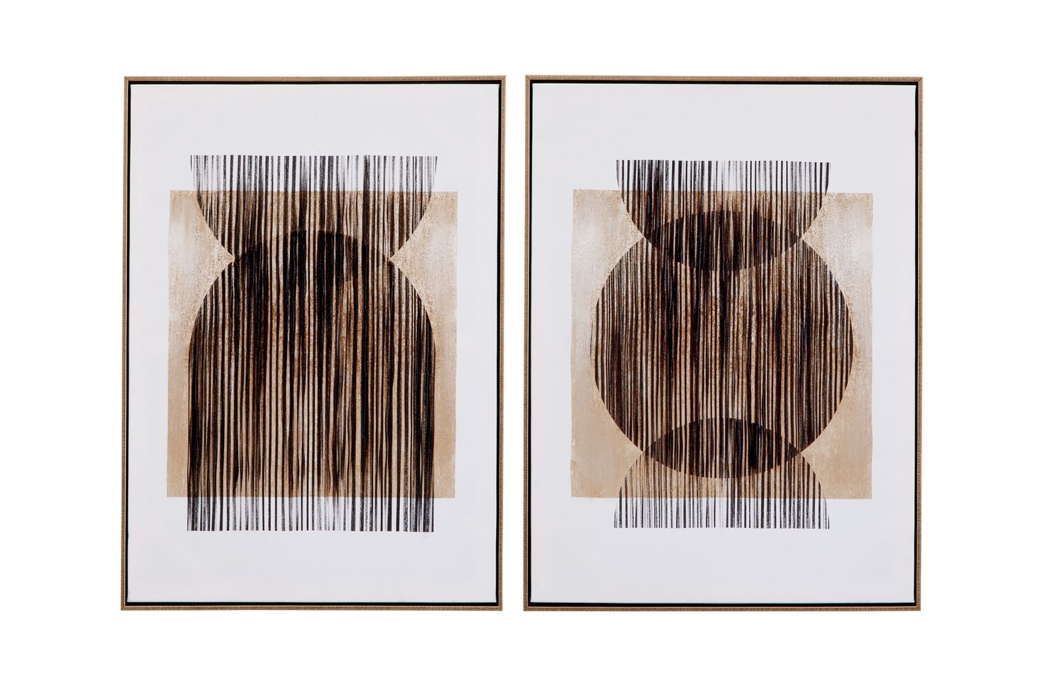 Together Canvas Art (Set of 2) - Light Brown