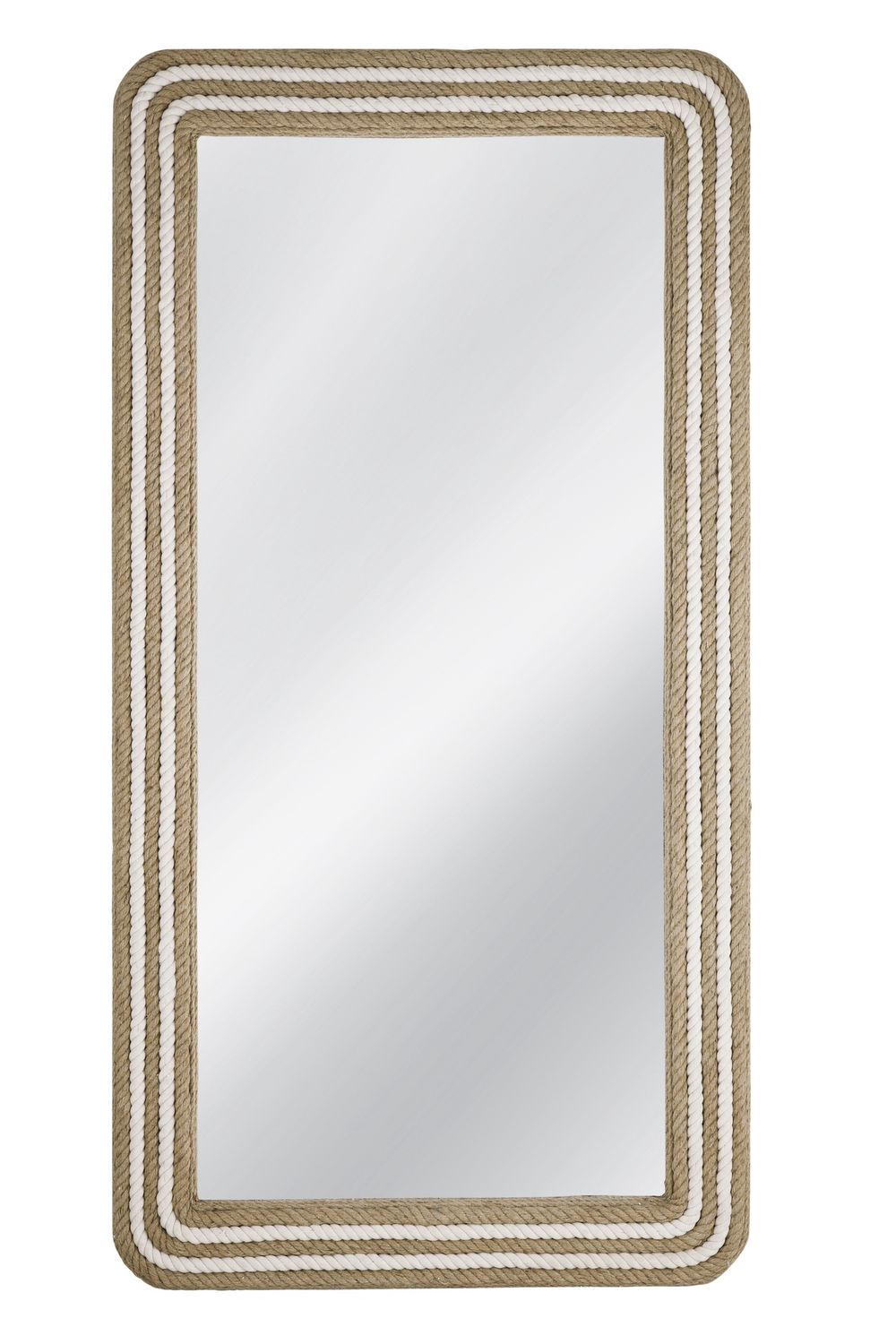 Kiko - Floor Mirror - White / Natural