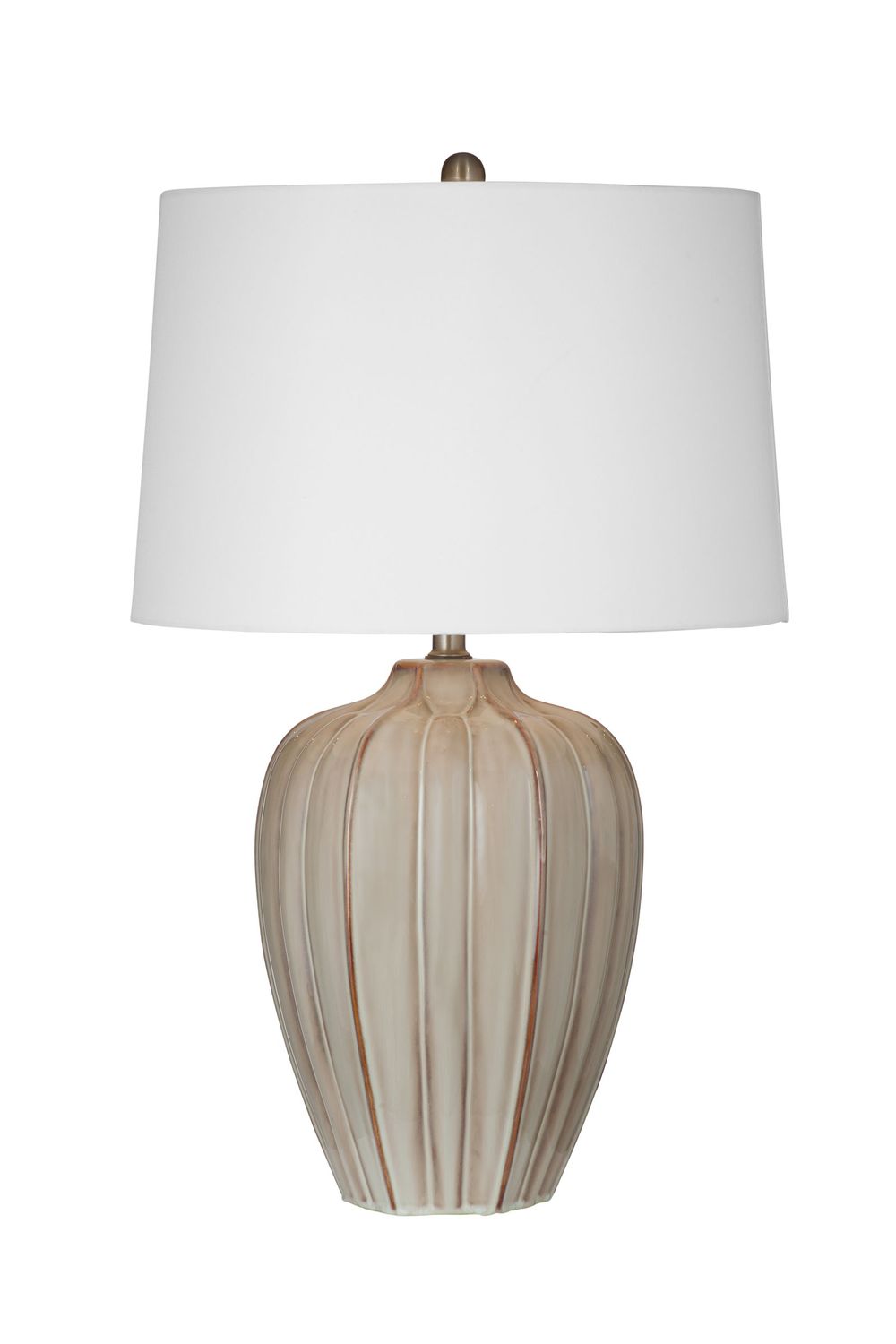 Camilo - Table Lamp - Beige / White