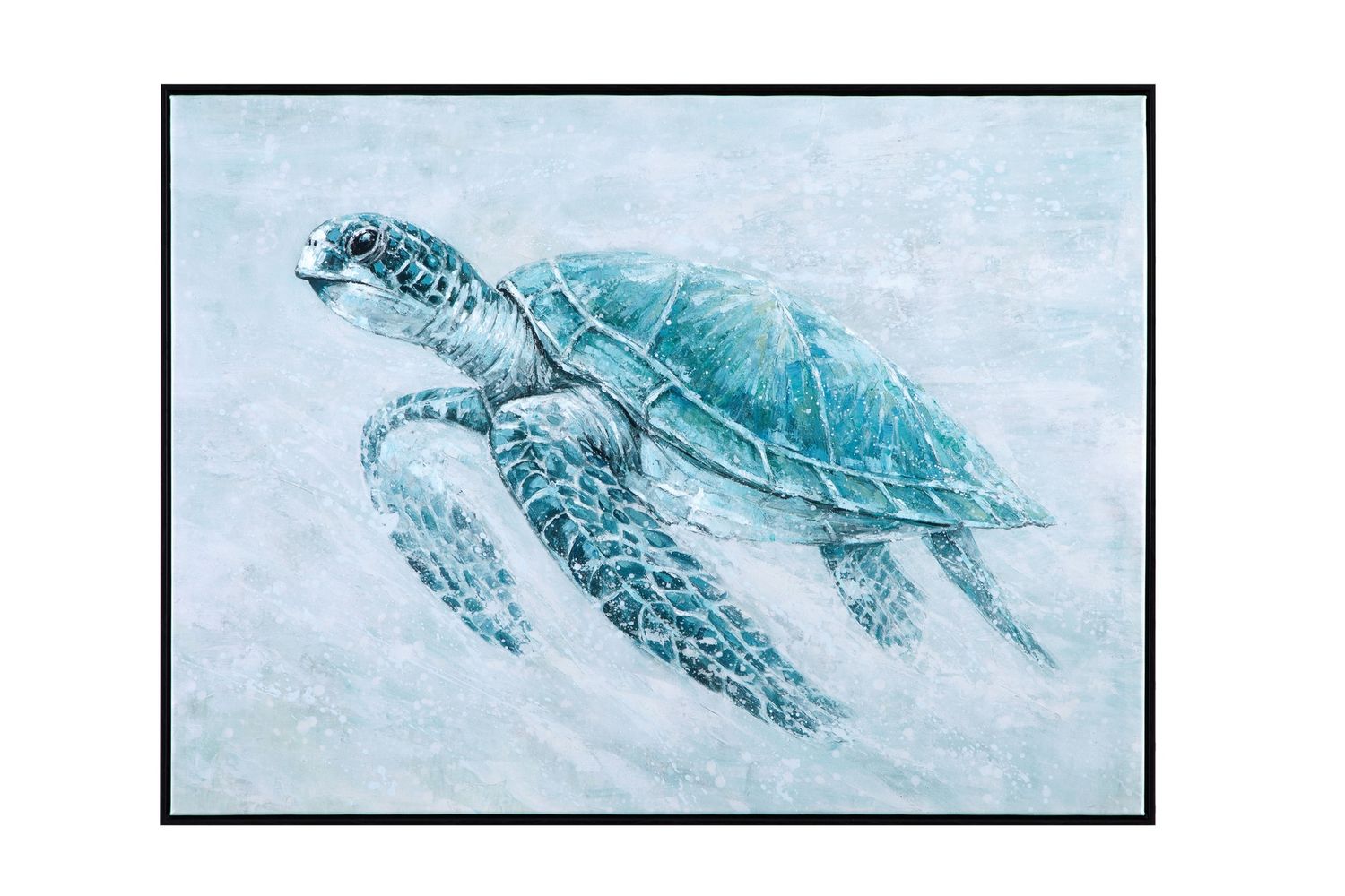 Kemps Bay Framed Canvas - Blue