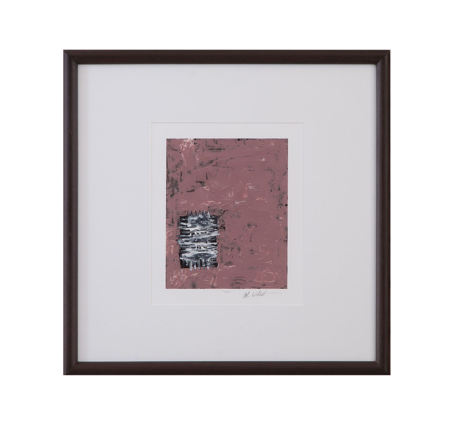 Dual Dichotomy I Framed Print - Pink / White
