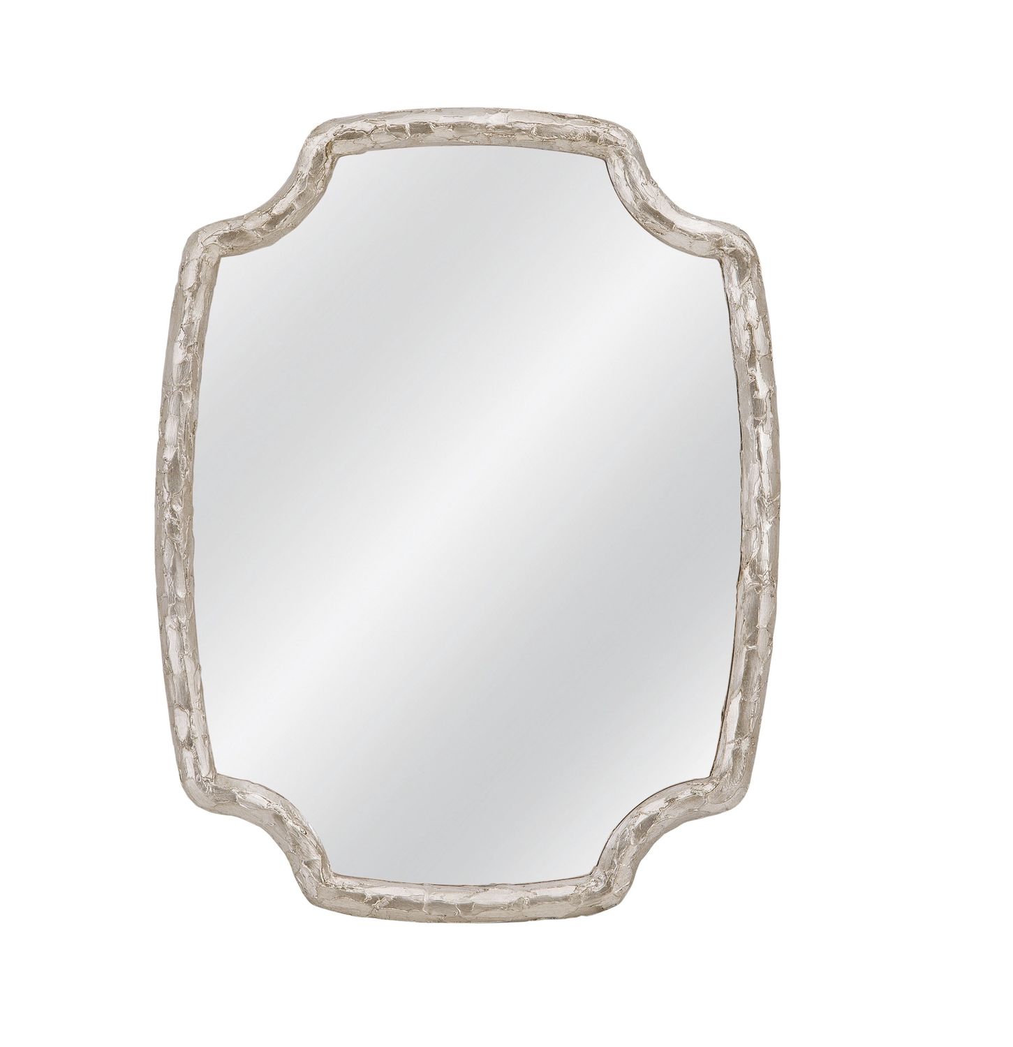 Wishing Stone - Wall Mirror - Antique Silver