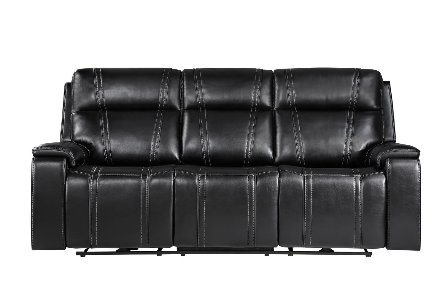 U8880 - Power Reclining Sofa With Armrest Cupholder, DDT With Watch Charger - Black