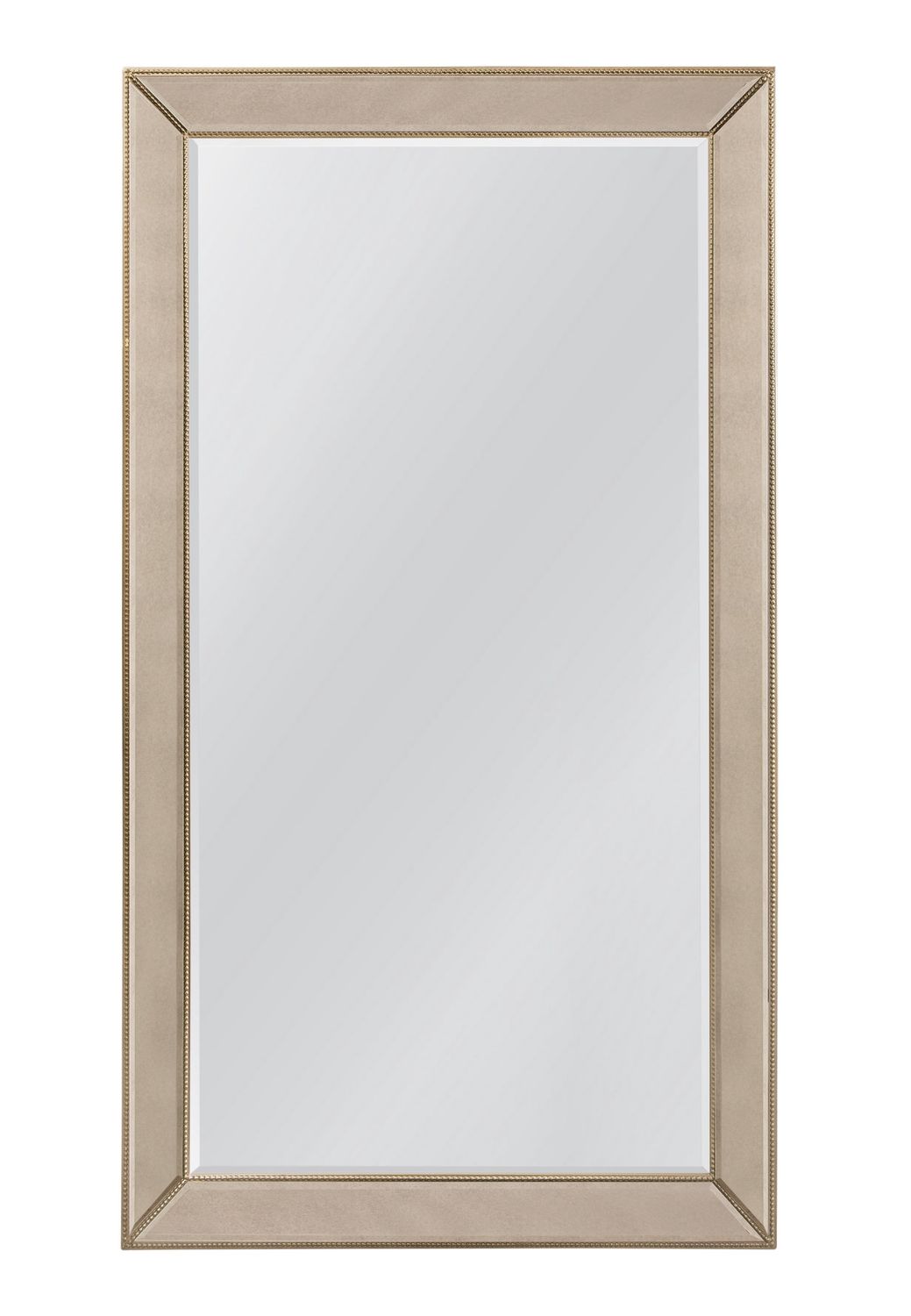 Beaded Leaner - Mirror - Gold - Antique Gold