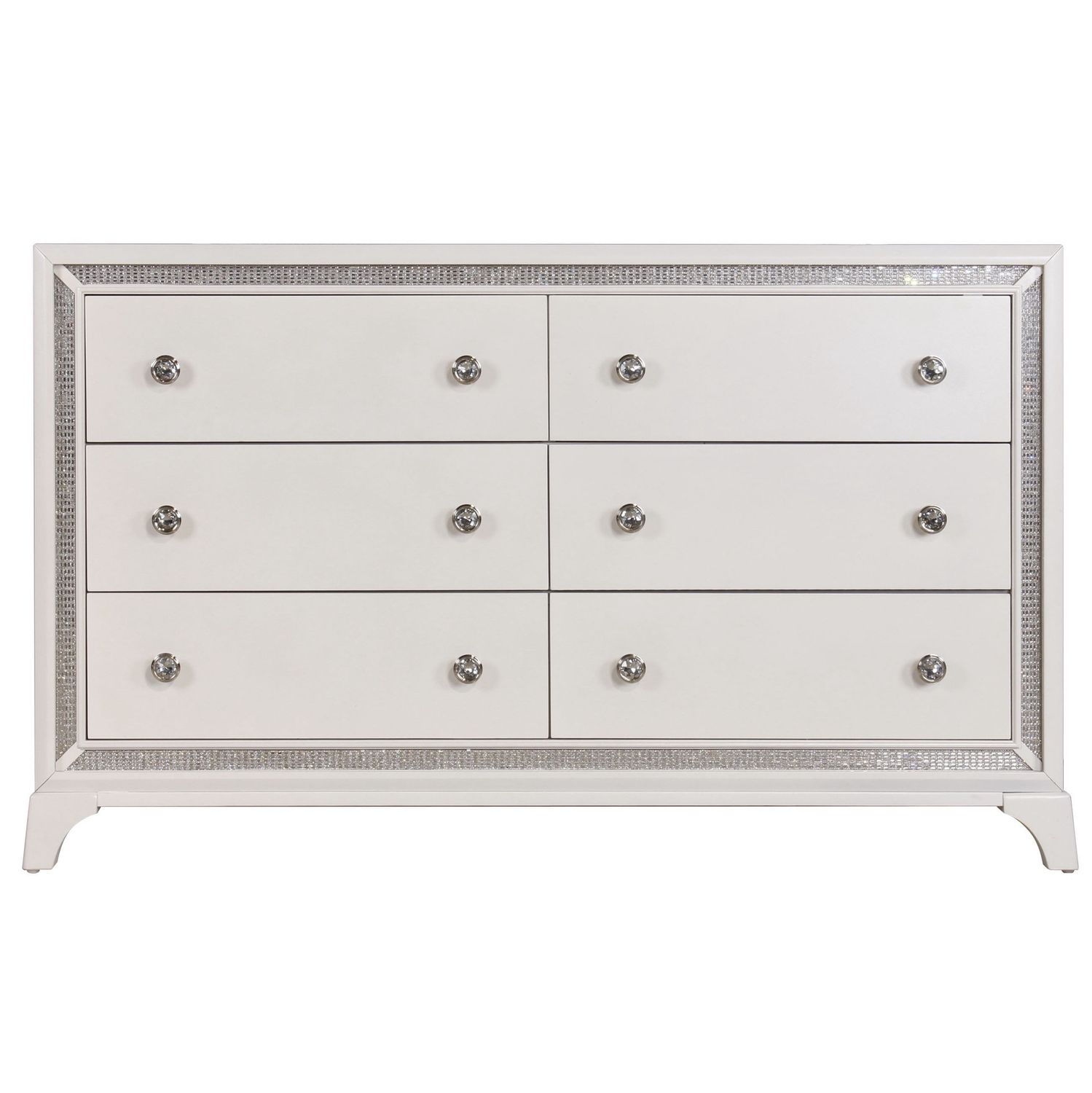 Cassie - Dresser - Off-White - Pearl Silver / Dressers