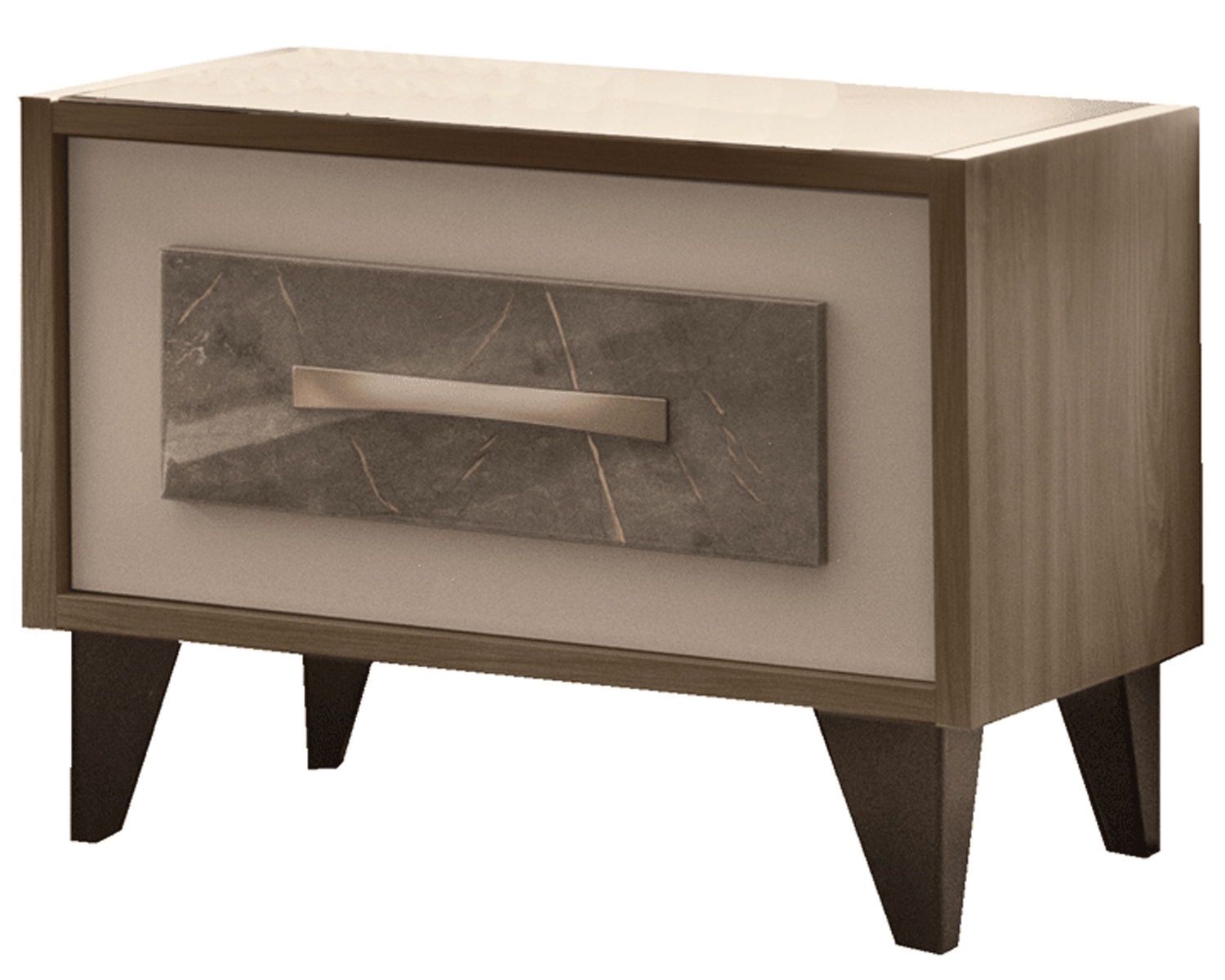 ArredoAmbra - Nightstand - Light Brown / Beige