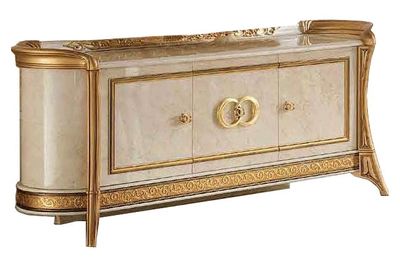 Melodia - 3 Door Buffet - Beige / Gold