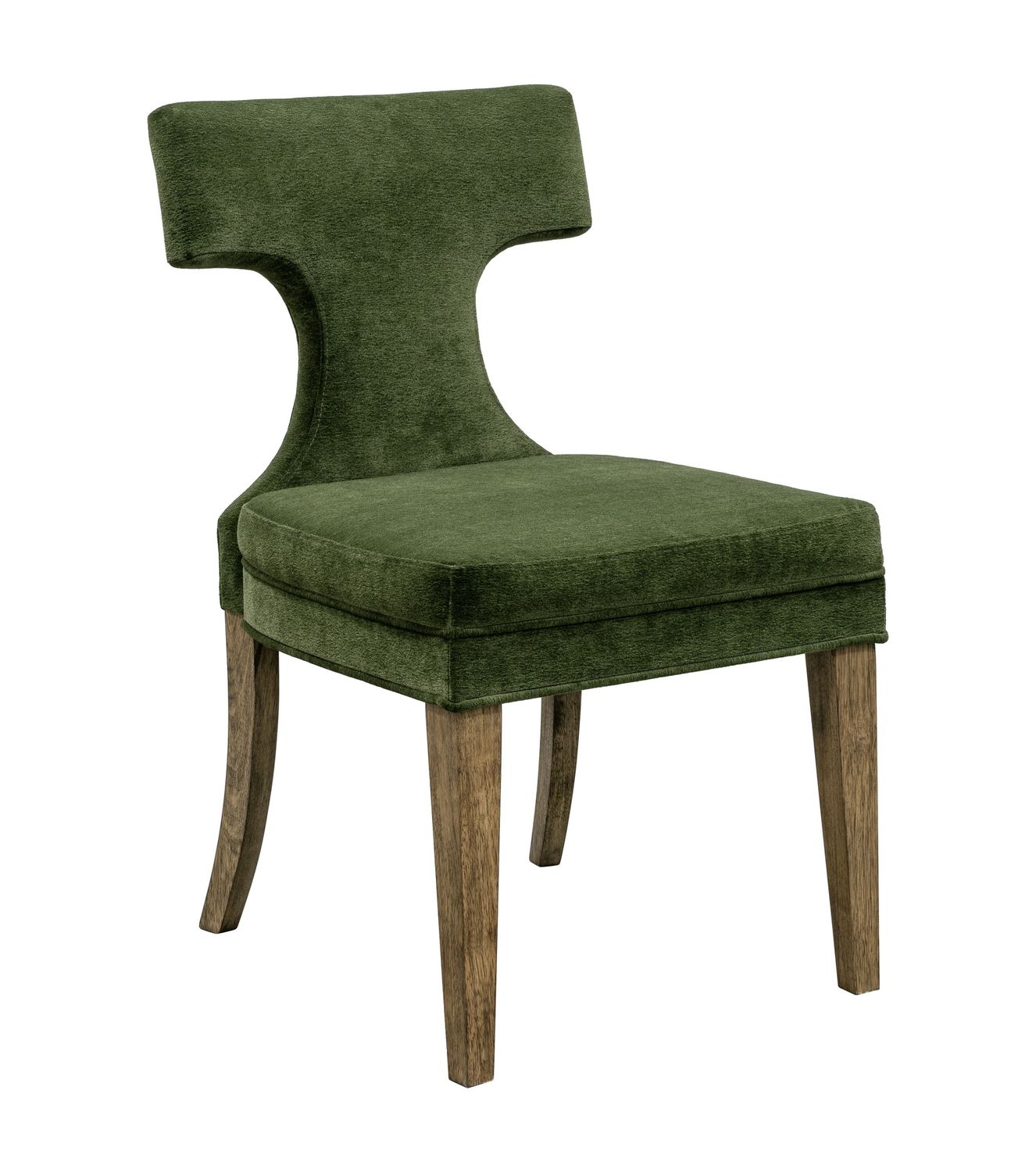 Oliver - Dining Chair (Set of 2) - Moss Green / Rustic Brown
