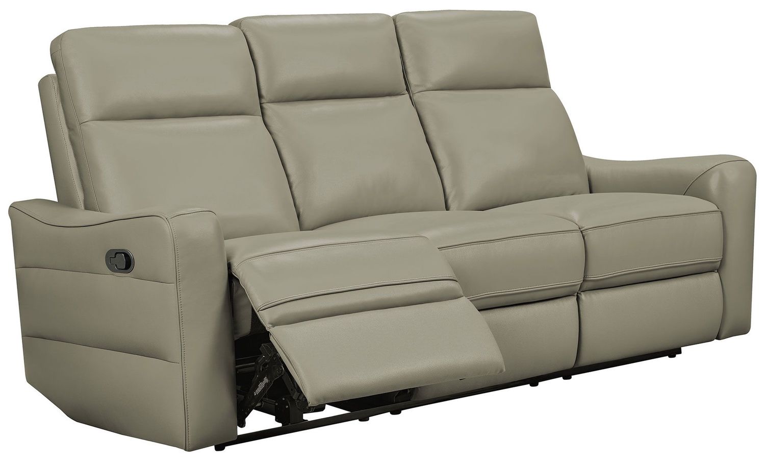 3517 - Sofa With Manual Recliners - Gray - Gray