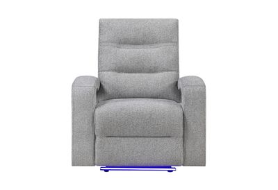 U6611 - Power Recliner With LED - Dark Gray