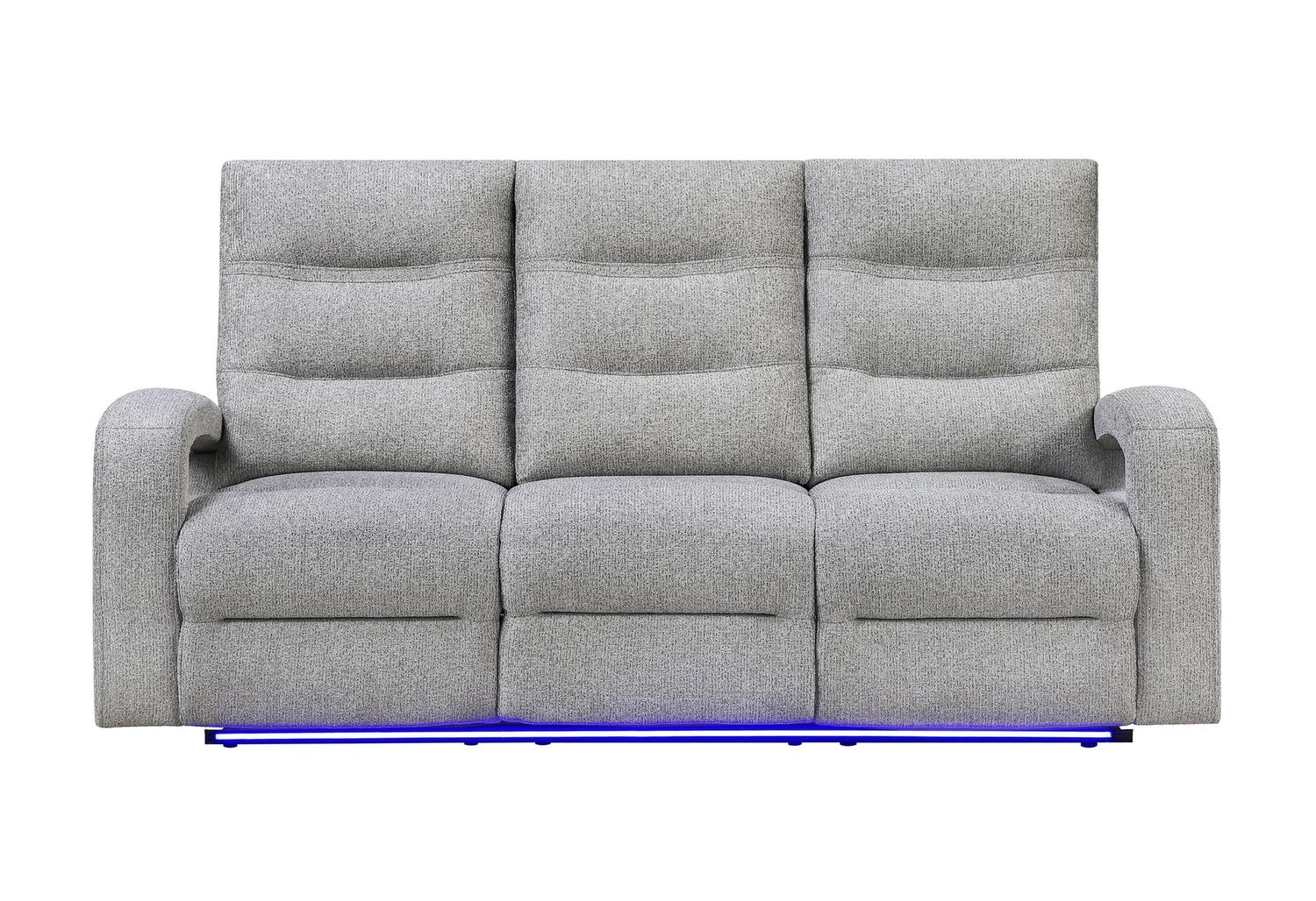 U6611 - Power Reclining Sofa With LED - Dark Gray