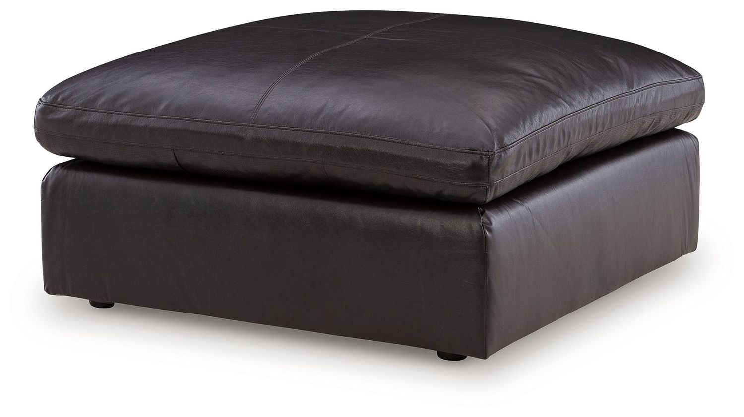 Emilia - Oversized Accent Ottoman, Color: Black