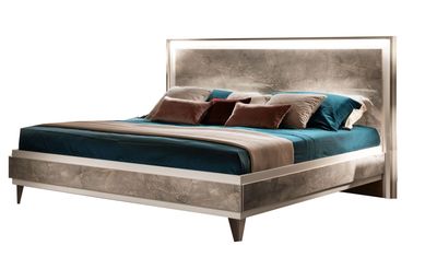 ArredoAmbra - Bed With Wooden Headboard