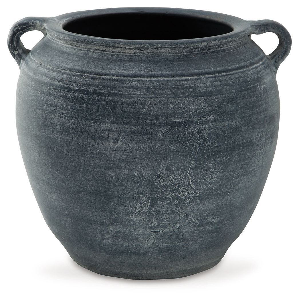 Meadie - 9" Vase, Color: Blue, Dimensions: 10"W x 9"D x 9"H