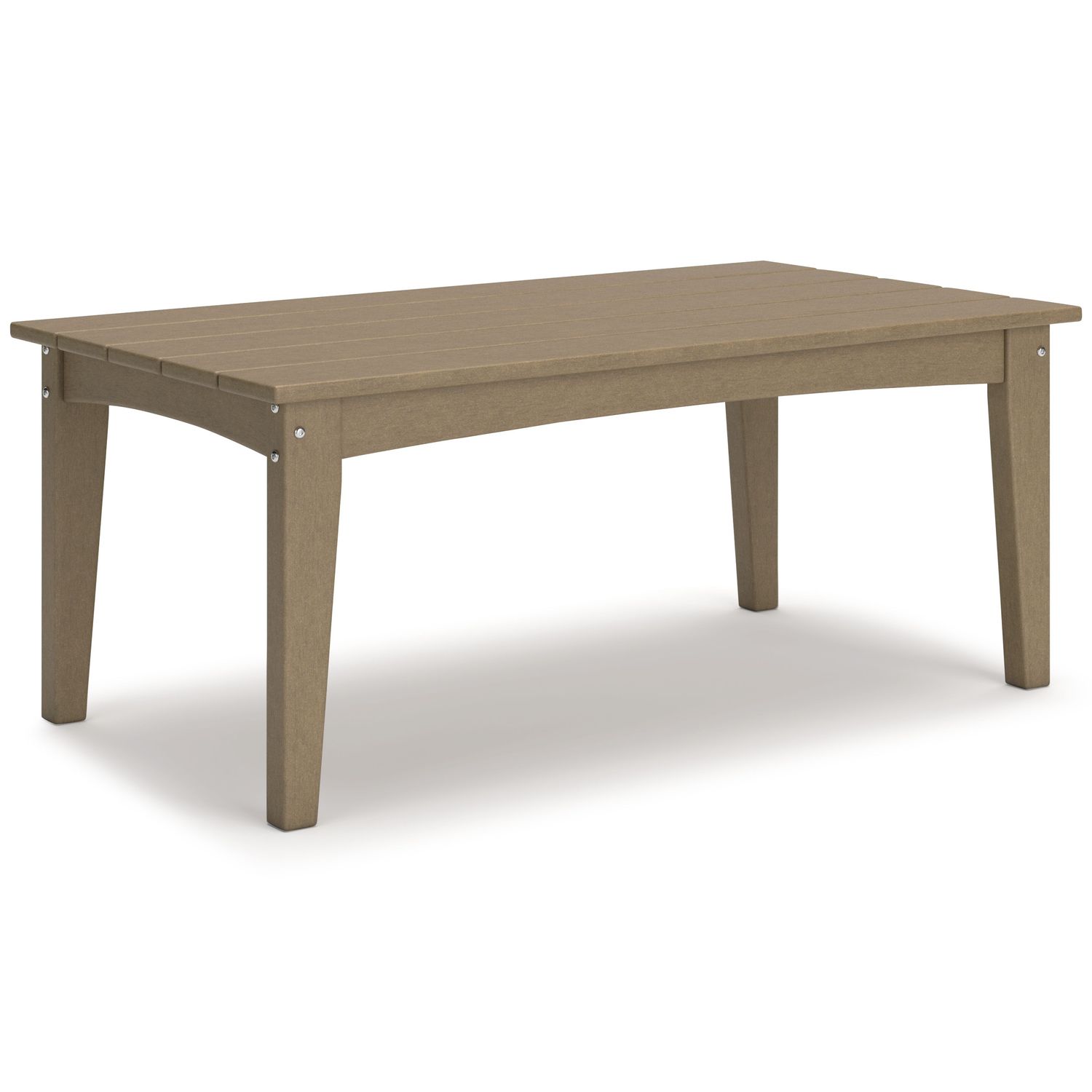 Hyland Wave - Rectangular Cocktail Table, Color: Dark Brown