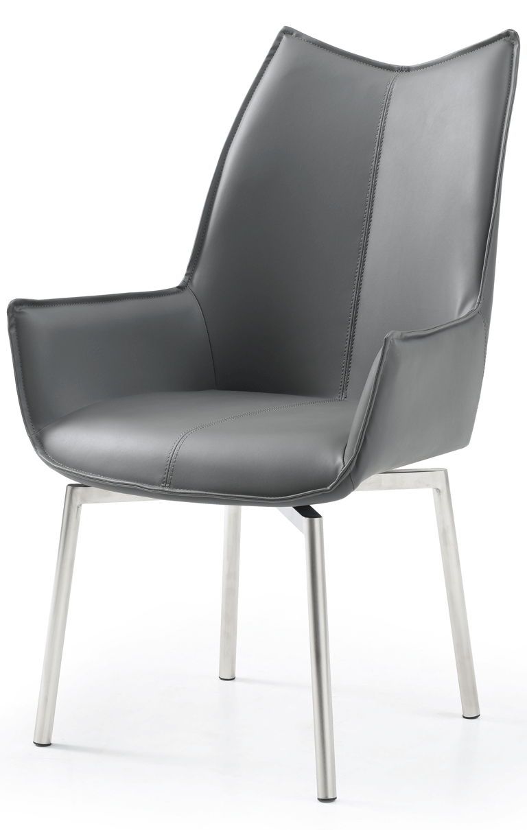 1218 - Swivel Dining Chair, Color: Dark Gray