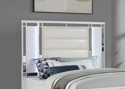 B224 - Upholstered Bed With LED Light