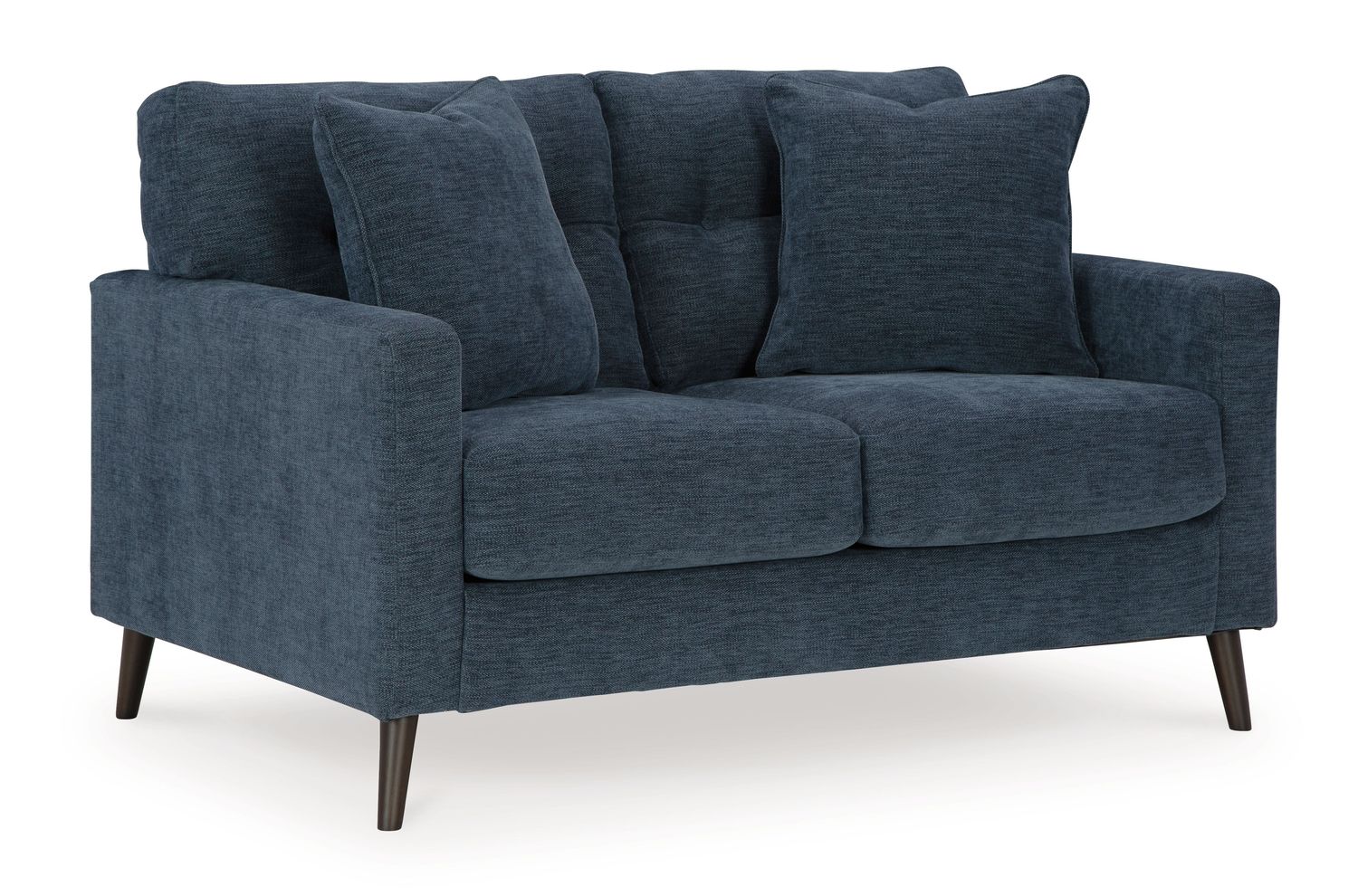 Bixler - Loveseat, Color: Blue