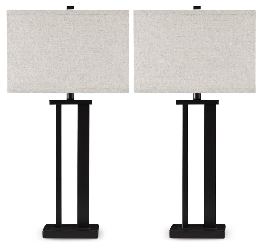 Aniela - Metal Table Lamp Set, Color: Bronze