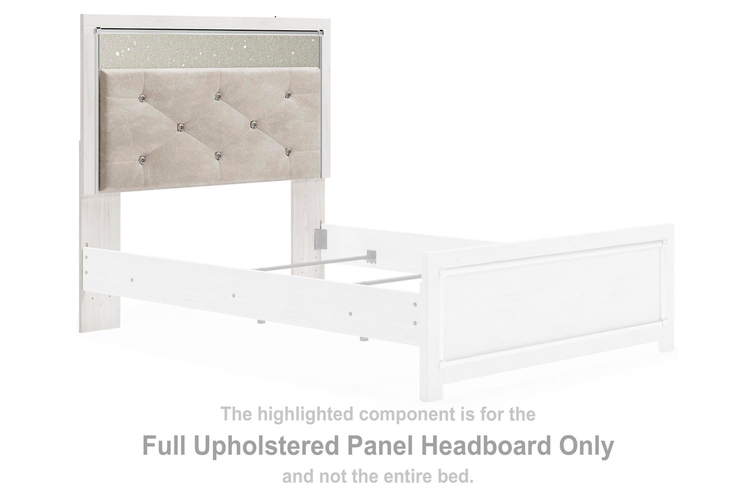Altyra - Upholstered Panel Headboard, Size: Full
