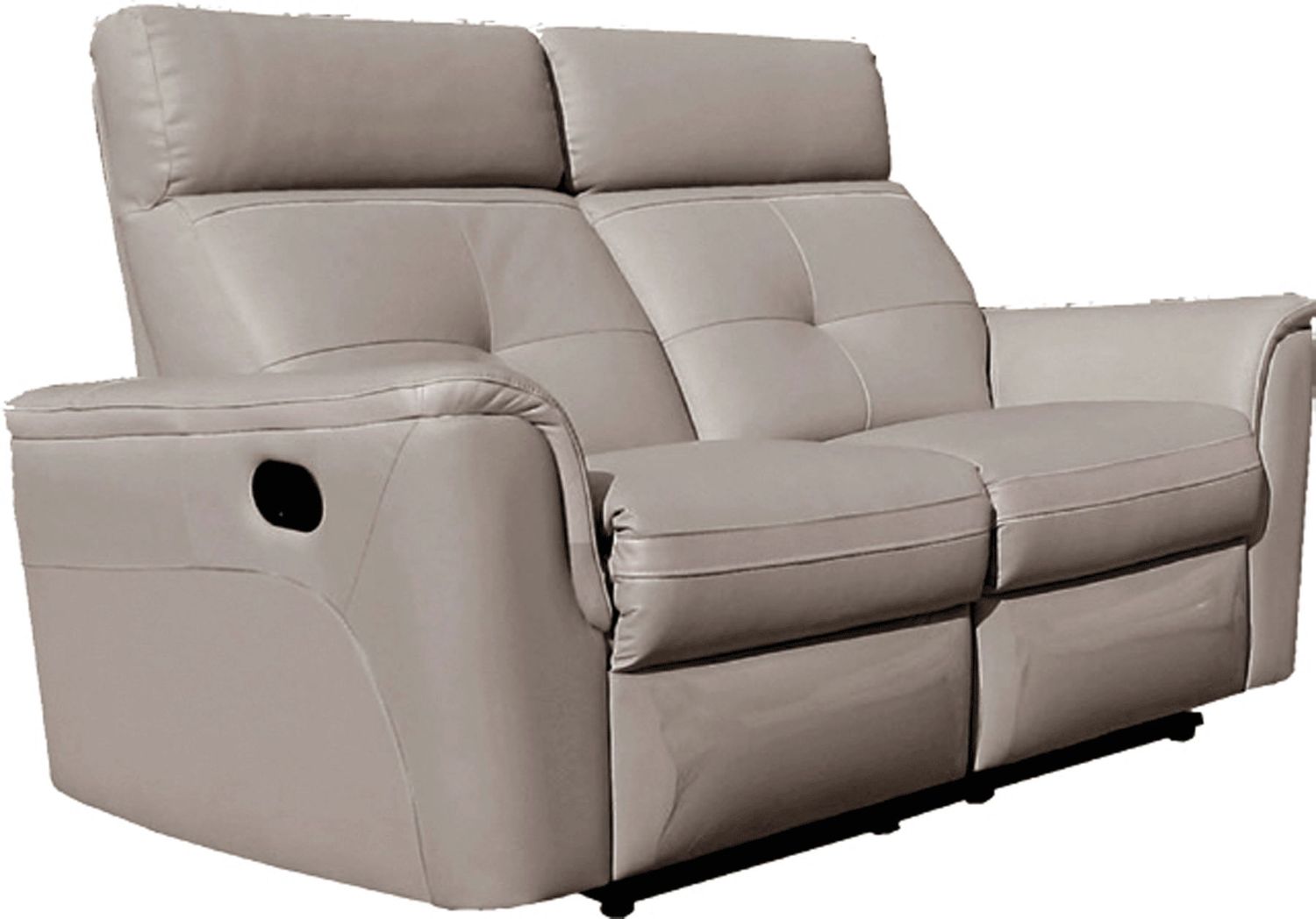 8501 - 2 Seat Loveseat With Manual Recliner, Color: Gray