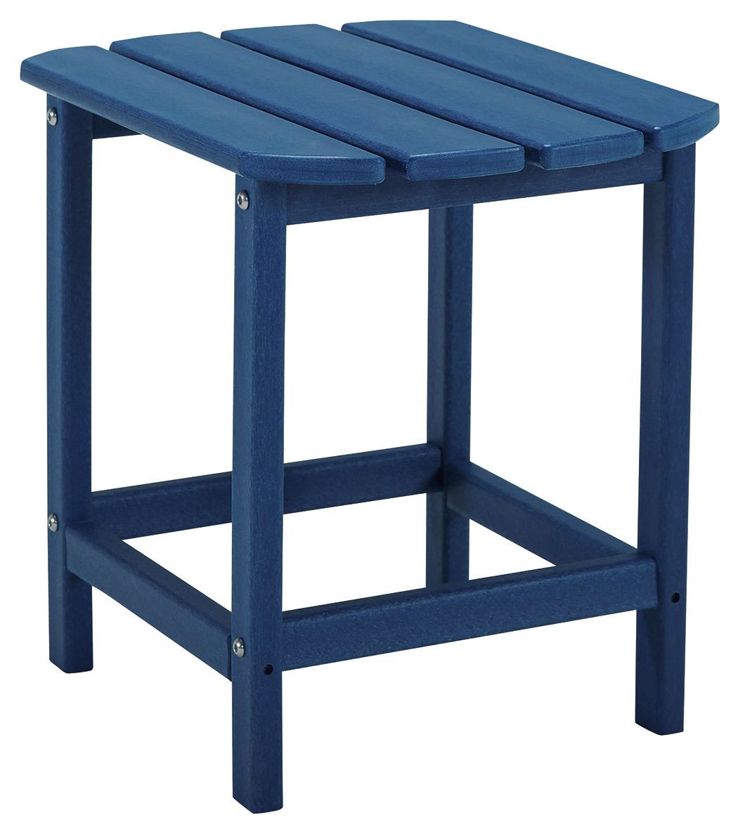 Sundown Treasure - Outdoor End Table, Color: Blue