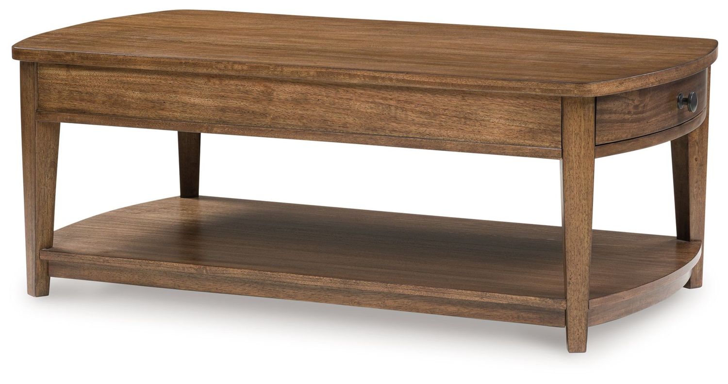 Burkbyer - Rectangular Table, Color: Light Brown, ProductType: Cocktail Tables