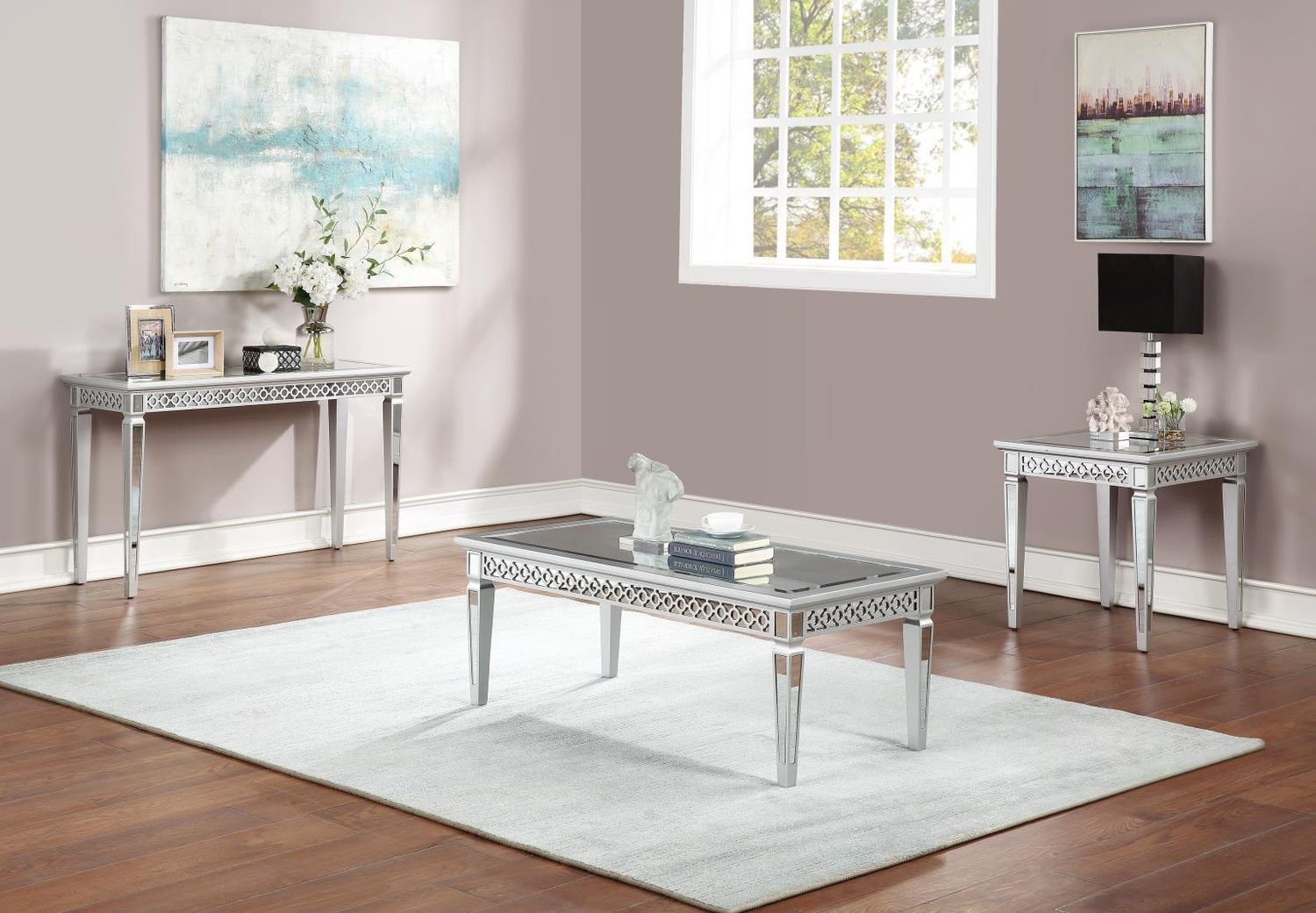 T035 - Mirrored Table, ProductType: Coffee Tables