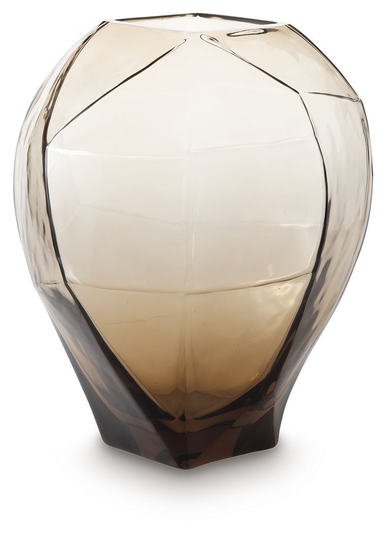 Ewart - Vase, Color: Light Brown, Dimensions: 9"W x 8"D x 11"H