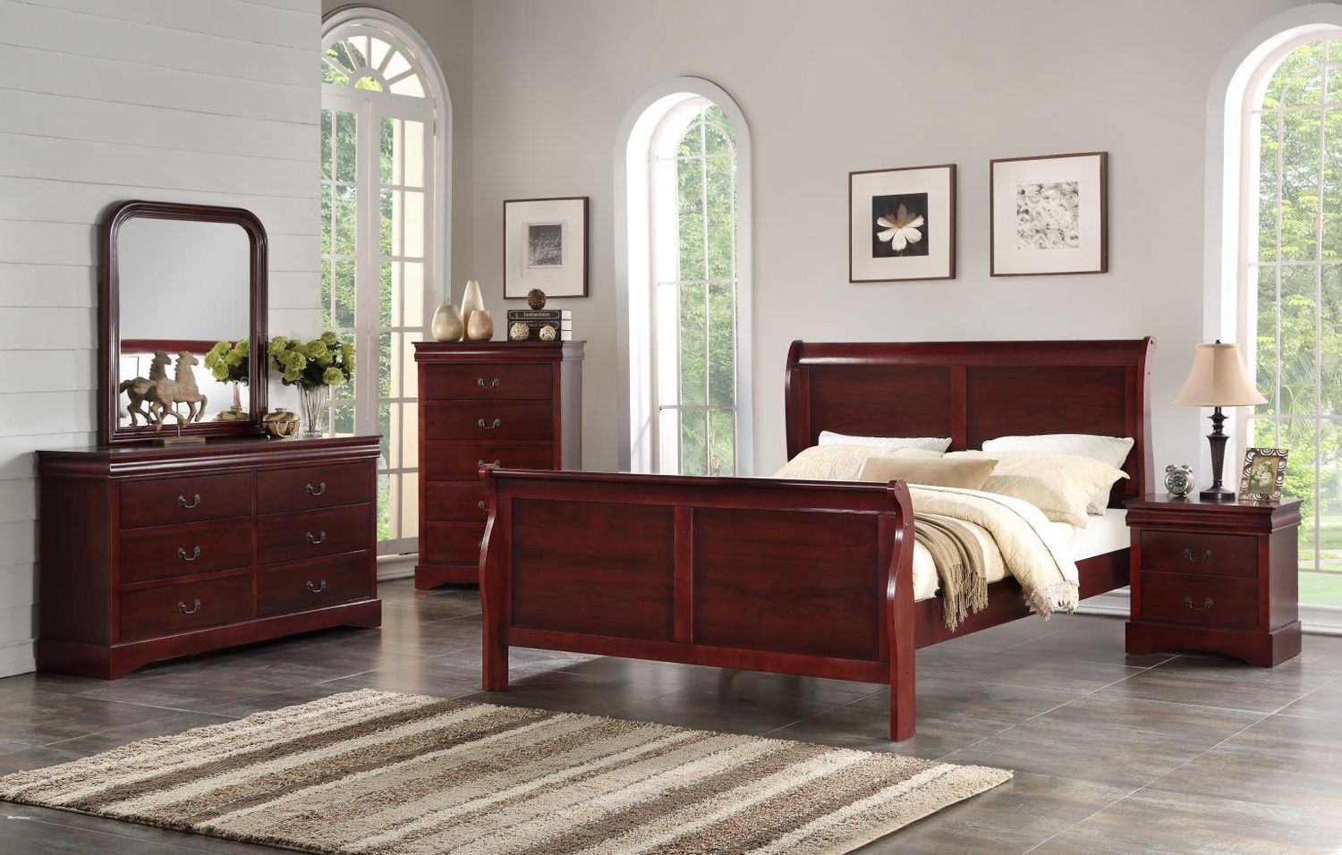 B416 - Sleight Bed, Size: Twin