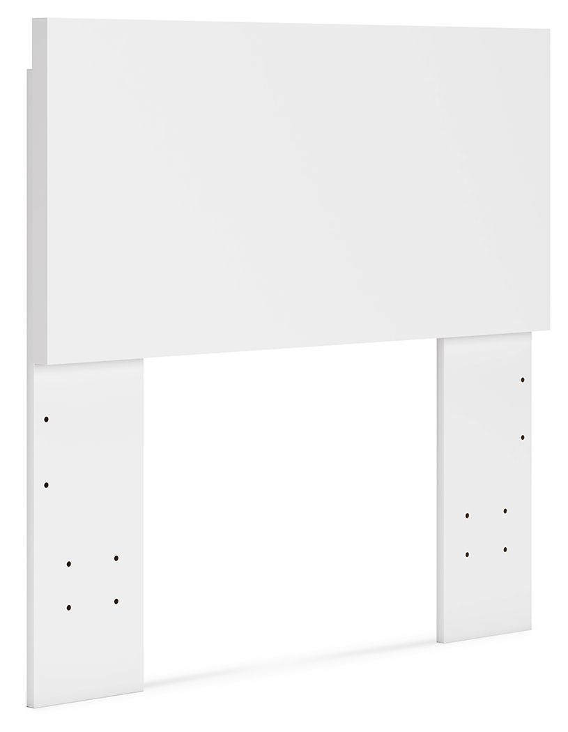 Onita - Panel Headboard, Color: White, Size: Twin