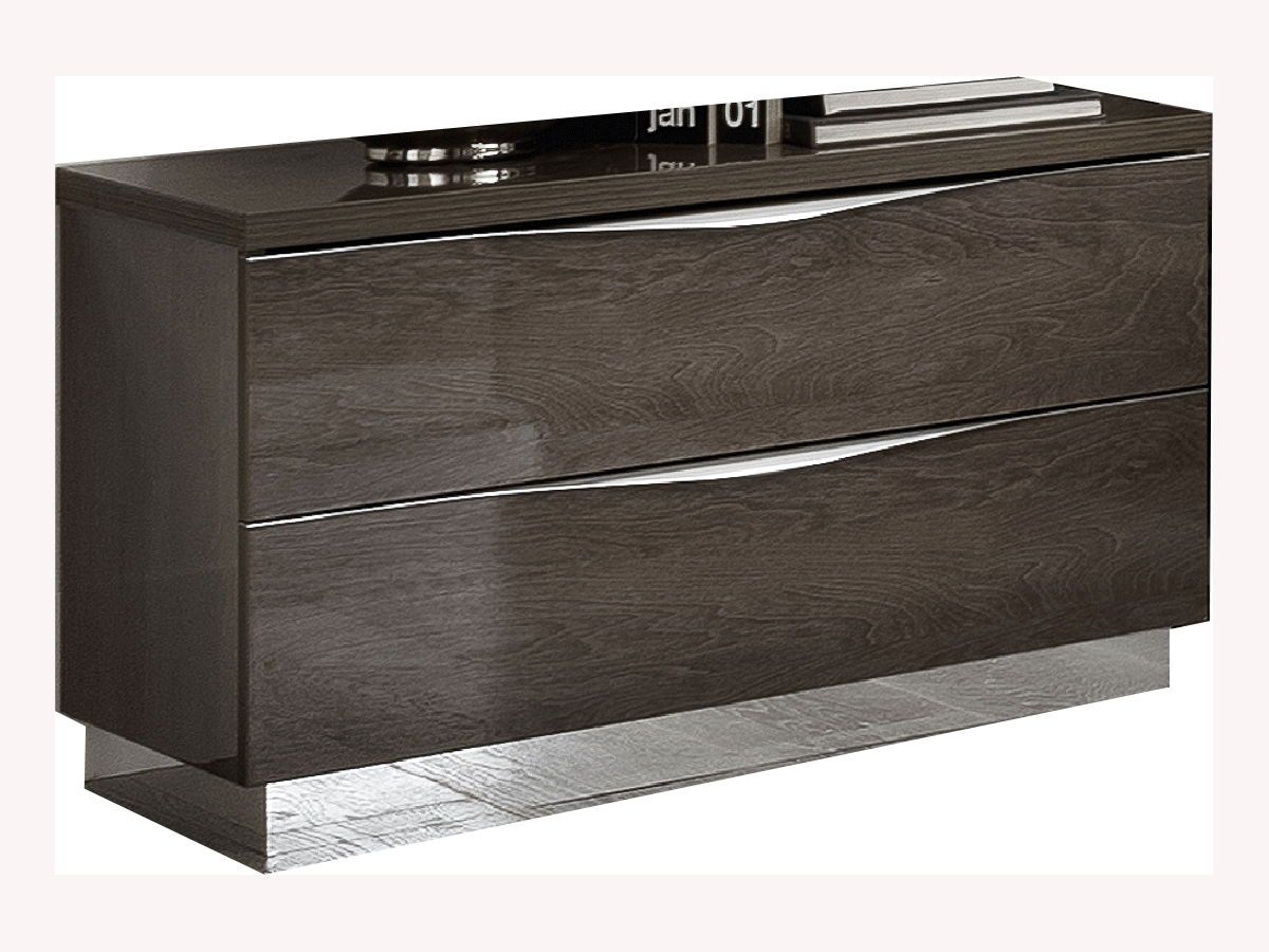 Platinum - Wood Nightstand, Color: Dark Brown
