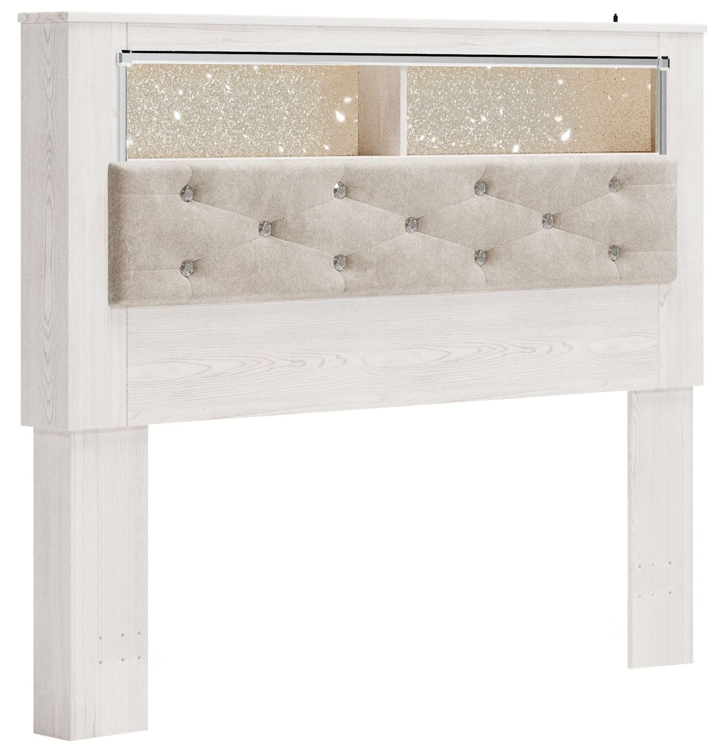 Altyra - Panel Bookcase Headboard, Size: Queen