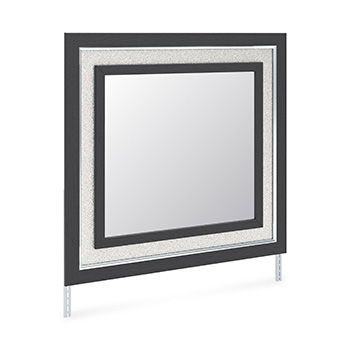 Zuraleus - Bedroom Mirror, Color: Black