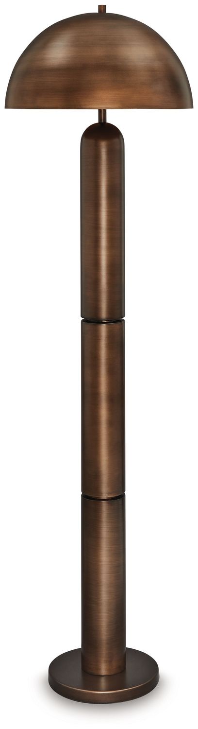 Wendfield - Metal Lamp, Color: Dark Brown, ProductType: Floor Lamps
