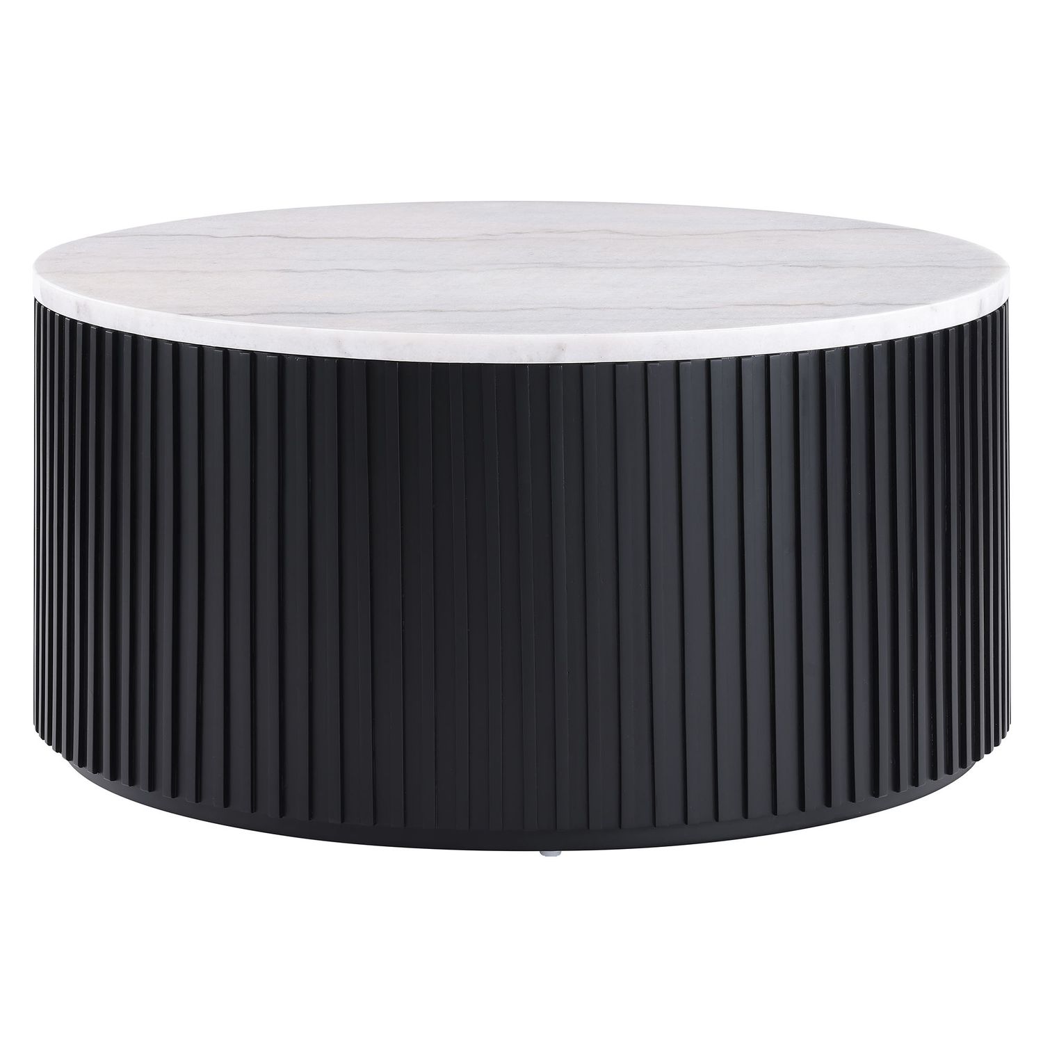 Colvin - Table With Marble Top, Color: Black, ProductType: Cocktail Tables