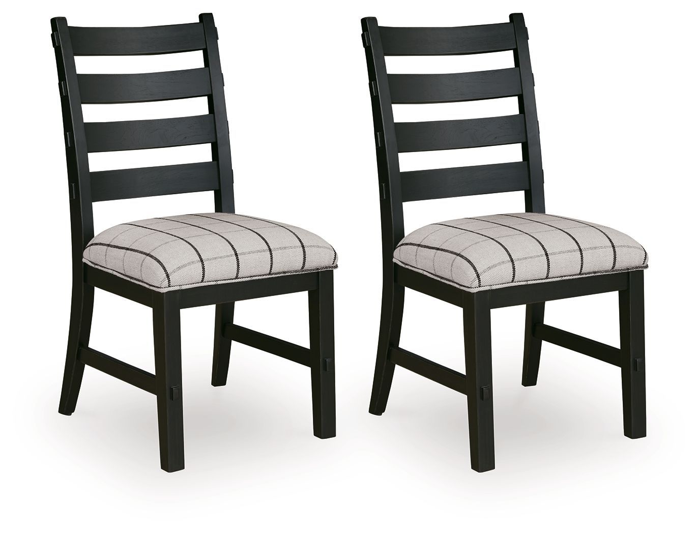 Ridgester - Dining Upholstered Side Chair (Set of 2), Color: Black