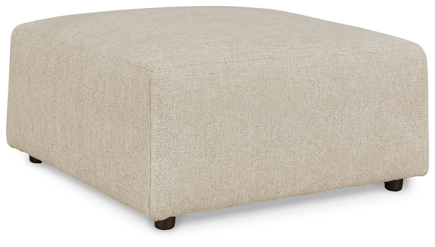 Edenfield - Oversized Accent Ottoman, Color: Pearl Silver