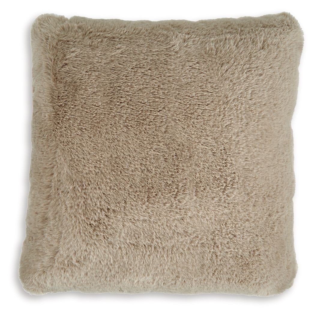 Gariland - Faux Fur Pillow, Color: Light Brown, Option: 1 Piece
