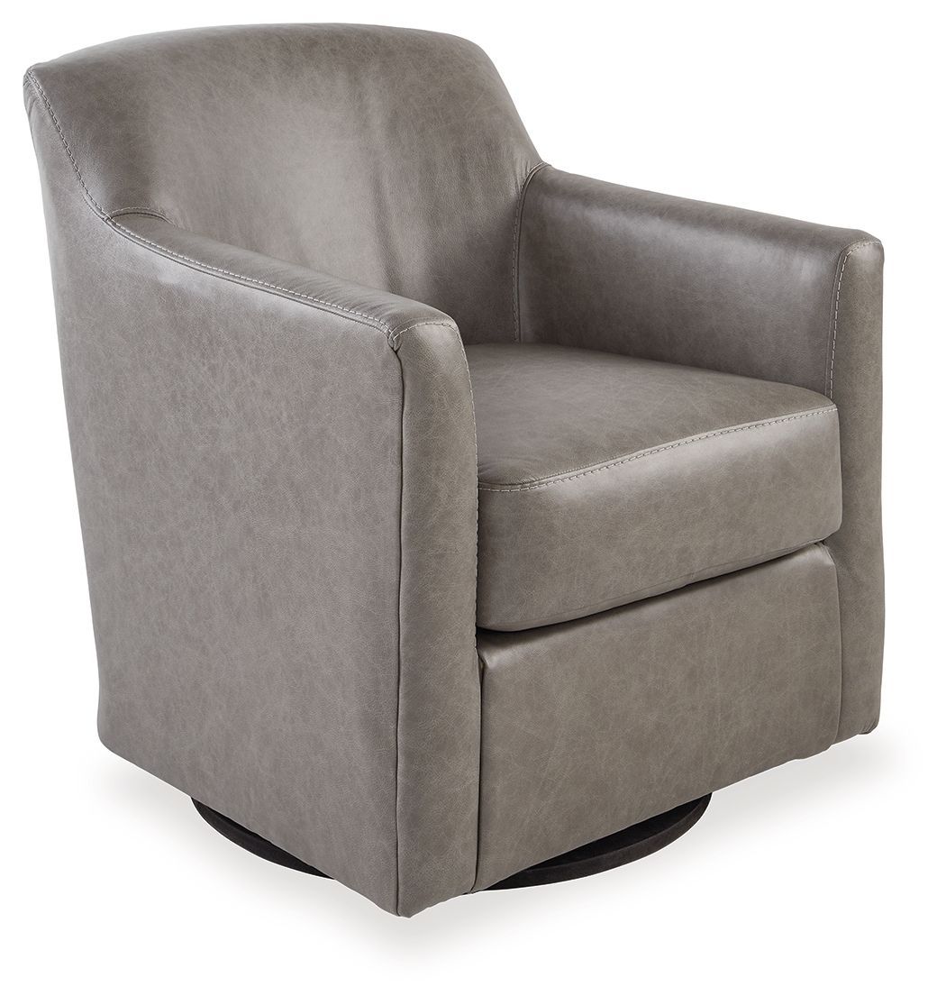 Bradney - Swivel Accent Chair, Color: Dark Gray