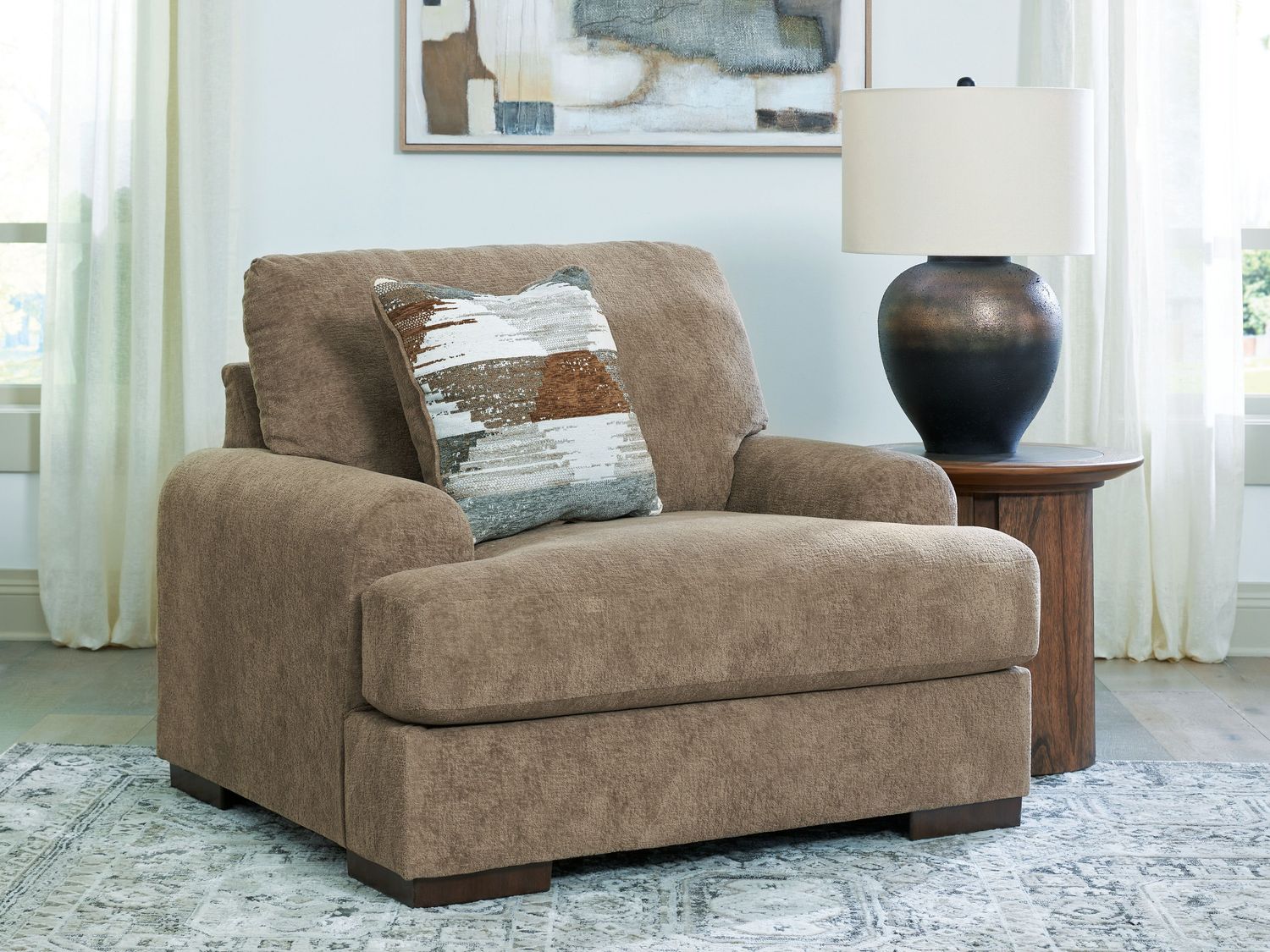 Jayne Park - Chair And A Half, Color: Light Brown