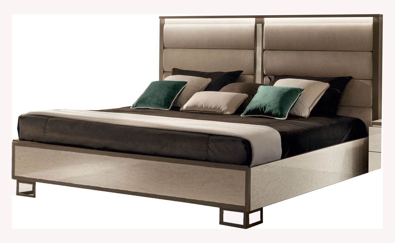 Poesia - Upholstered Bed, Size: Queen
